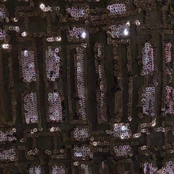 Party skirt, Pencil Black Sequence Skirt SZ 6, Christmas Party Skirt, new year - Picture 5 of 16